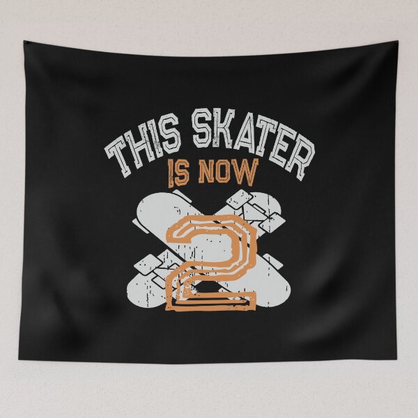 Item preview, This Skater Is Now 2 Years Old Kid 2nd Birthday Skate Lover product designed and sold by Grabitees.