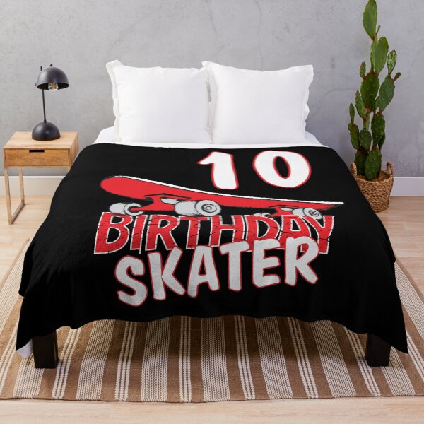 Item preview, 10th Birthday Skater Kids Skate Park Lover B-day Party print designed and sold by Grabitees.