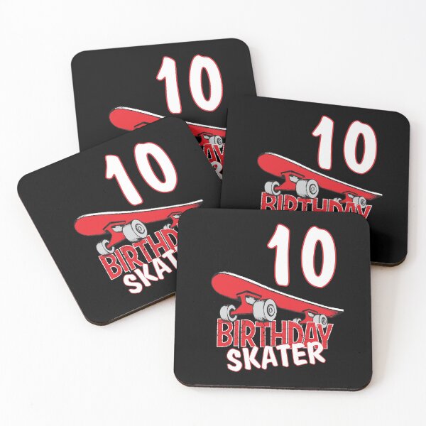 Item preview, 10th Birthday Skater Kids Skate Park Lover B-day Party print designed and sold by Grabitees.