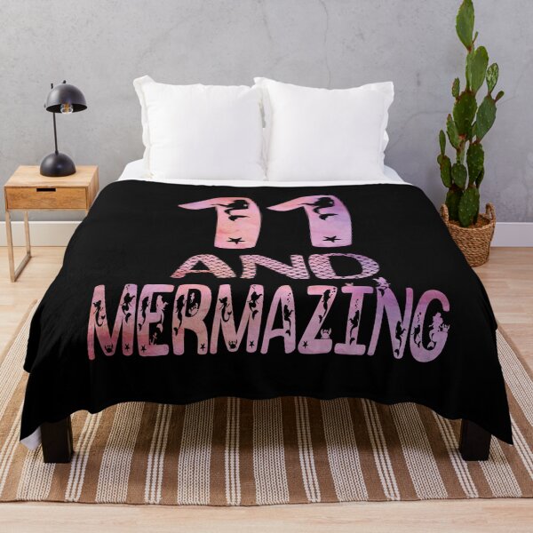 Item preview, 11 And Mermazing Girl 11th Birthday Mermaid Lover Party product designed and sold by Grabitees.