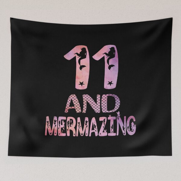 Item preview, 11 And Mermazing Girl 11th Birthday Mermaid Lover Party product designed and sold by Grabitees.