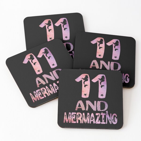 Item preview, 11 And Mermazing Girl 11th Birthday Mermaid Lover Party product designed and sold by Grabitees.