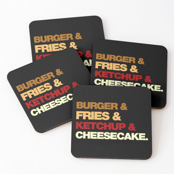 Item preview, Burger & fries & ketchup & cheesecake. designed and sold by YALPOShop.