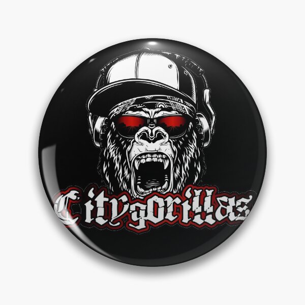 Item preview, City gorilla with cap and red sunglasses designed and sold by froggy-stylecom.