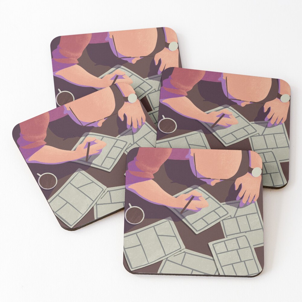 Item preview, Coasters (Set of 4) designed and sold by DesireeDrawing.