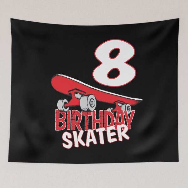 Item preview, 8th Birthday Skater Kids Skate Park Lover B-day Party design designed and sold by Grabitees.