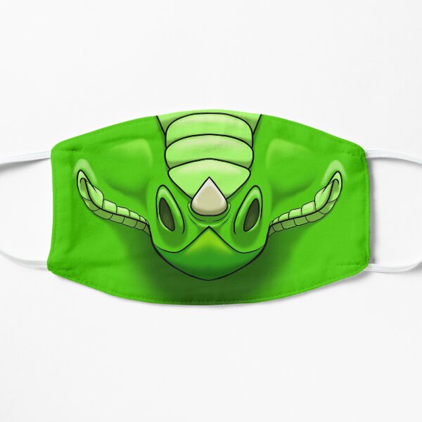 Grüner Drache Flache Maske