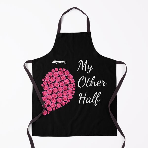 Item preview, My Other Half - Pink Roses Half Heart Valentine Couples Gift designed and sold by r-silver.
