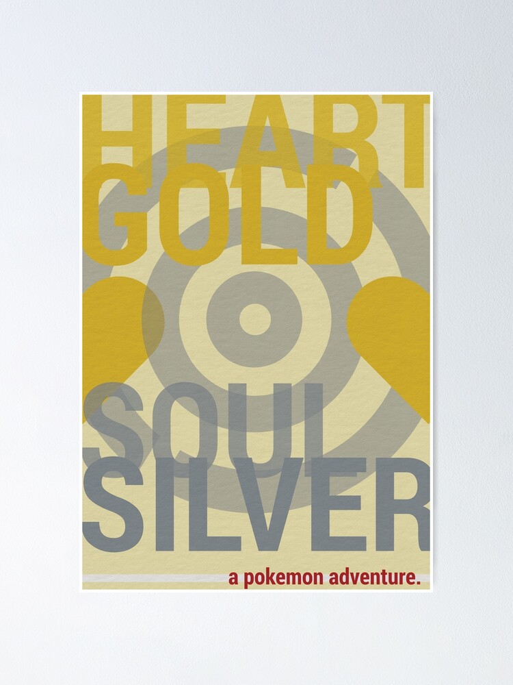 Pokemon Gold Silver Poster