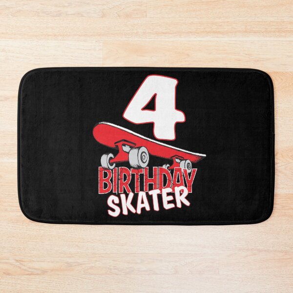 Item preview, 4th Birthday Skater Kids Skate Park Lover B-day Party design designed and sold by Grabitees.
