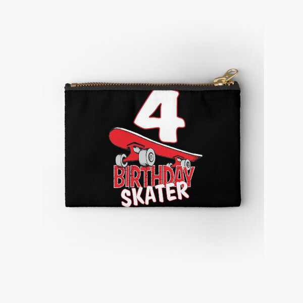 Item preview, 4th Birthday Skater Kids Skate Park Lover B-day Party design designed and sold by Grabitees.