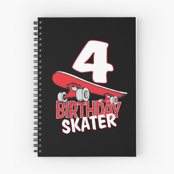 Item preview, 4th Birthday Skater Kids Skate Park Lover B-day Party design designed and sold by Grabitees.