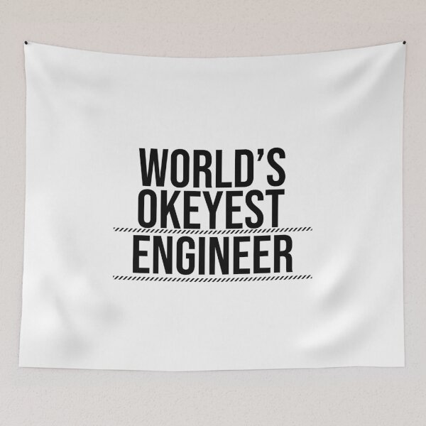 Item preview, WORLD'S OKEYEST ENGINEER : funny engineer gift sarcastic and cool  designed and sold by charaf19.