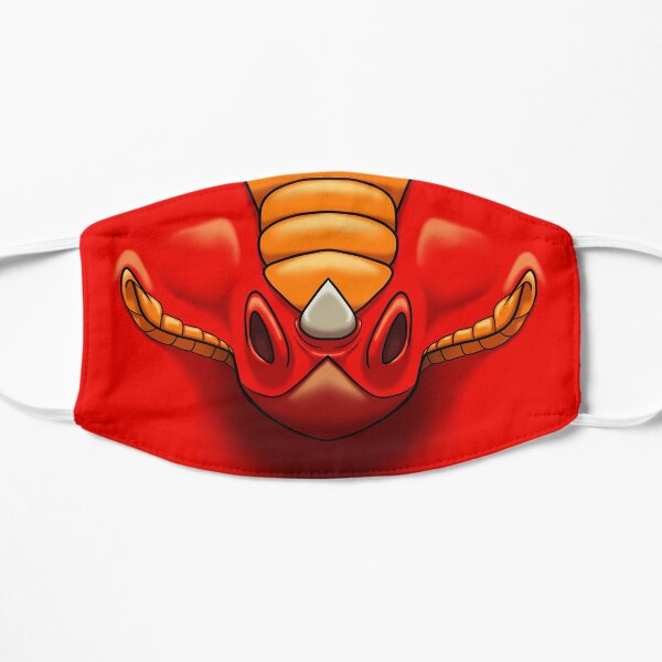 Roter Drache Flache Maske