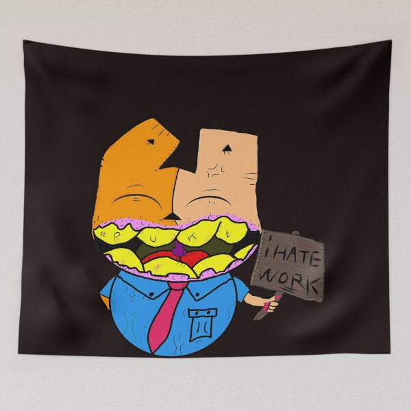 Item preview, i hate work designed and sold by rustycatart.