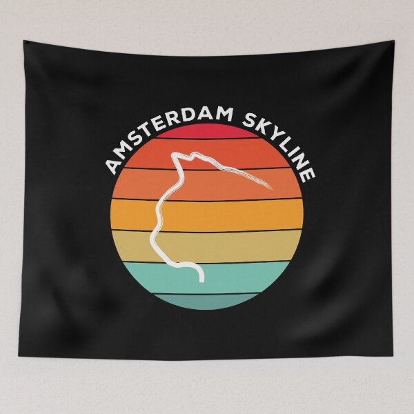 Item preview, Amsterdam Skyline Cat designed and sold by ciaobebo.