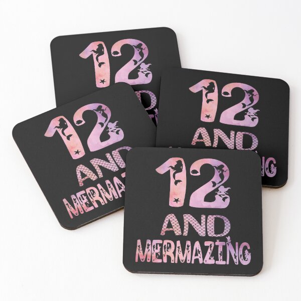 Item preview, 12 And Mermazing Girl 12th Birthday Mermaid Lover Party design designed and sold by Grabitees.
