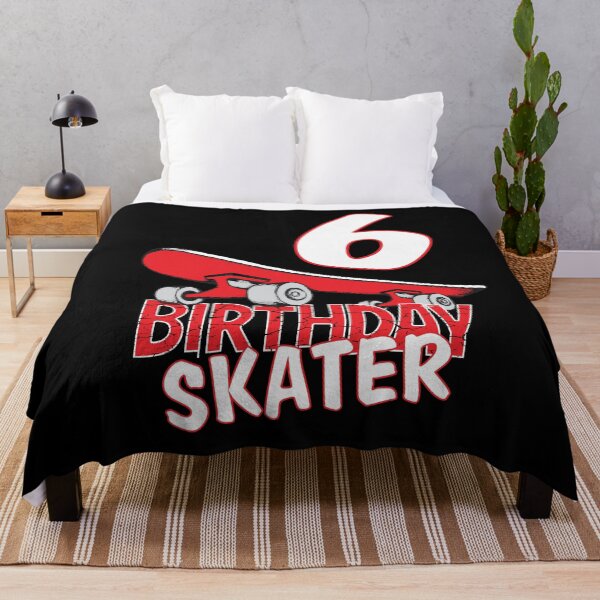 Item preview, 6th Birthday Skater Kids Skate Park Lover B-day Party print designed and sold by Grabitees.