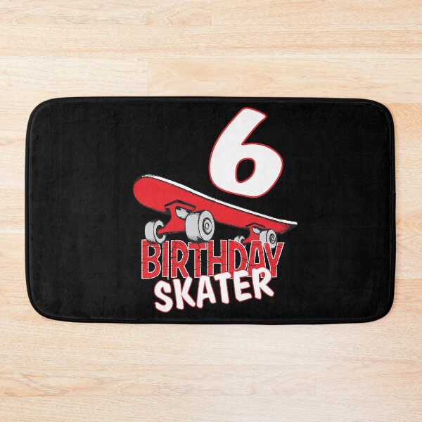 Item preview, 6th Birthday Skater Kids Skate Park Lover B-day Party print designed and sold by Grabitees.