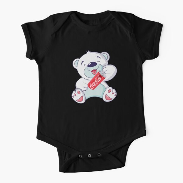 Coca Cola peut tenir par mignon ours en peluche Body manches courtes