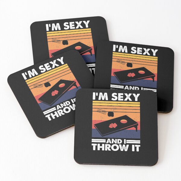 Item preview, I'm sexy and I throw it, Funny Cornhole Player designed and sold by TheReallyNiceStuff.