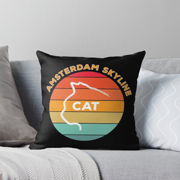 Item preview, Amsterdam Skyline Cat designed and sold by ciaobebo.
