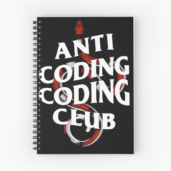 Item preview, Anti Coding Coding Club Cool python programmer gift designed and sold by BeatriceJMatson.