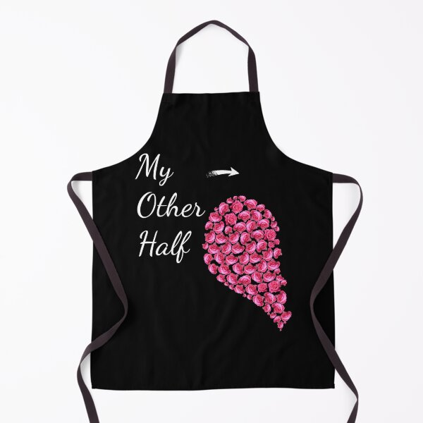 Item preview, My Other Half - Pink Roses Half Heart Valentines Couples Gift designed and sold by r-silver.