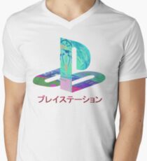 Niemals endend T-Shirt mit V-Ausschnitt für Männer