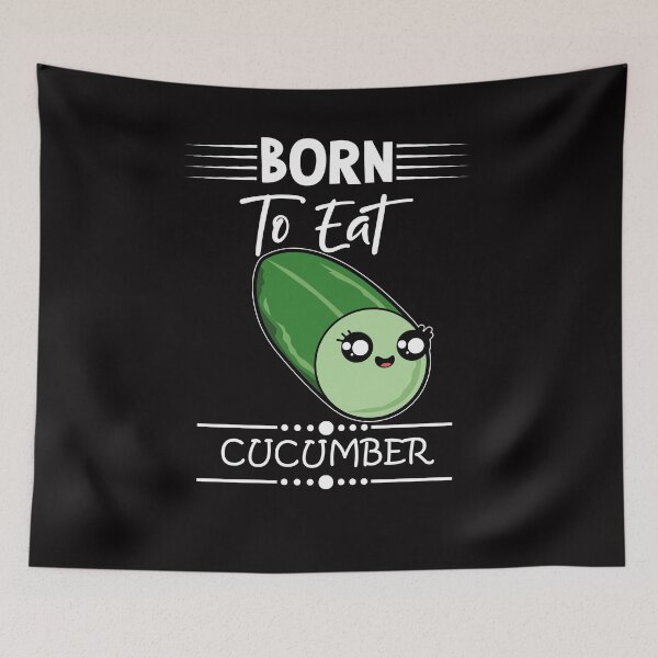 Item preview, Cucumber saying eat funny designed and sold by Imutobi.