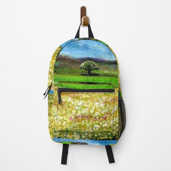 Item preview, SOLITARY TREE IN THE YELLOW FLOWER FIELD Tuscany Landscape designed and sold by BulganLumini.