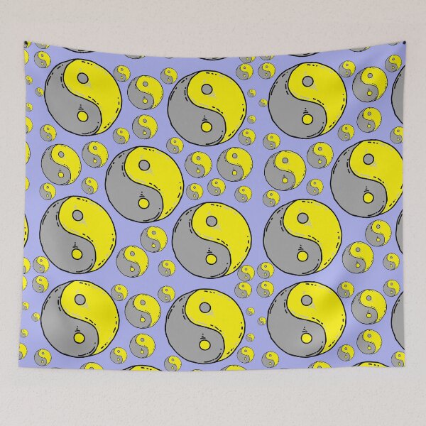 Item preview, Yin yang Pattern. Color of the year 2021 illuminating yellow and ultimate gray designed and sold by danaJG.