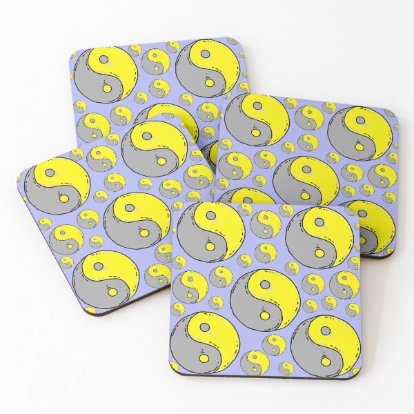 Item preview, Yin yang Pattern. Color of the year 2021 illuminating yellow and ultimate gray designed and sold by danaJG.
