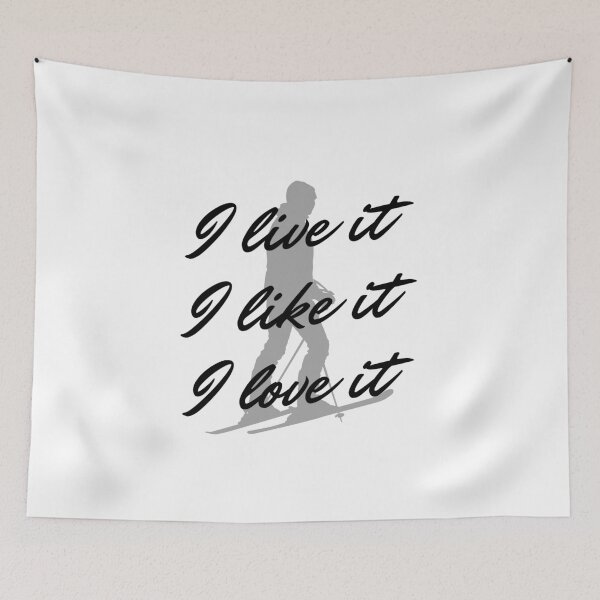 Item preview, Skiing: I live it. I like it. I love it designed and sold by TheGreenGoat.