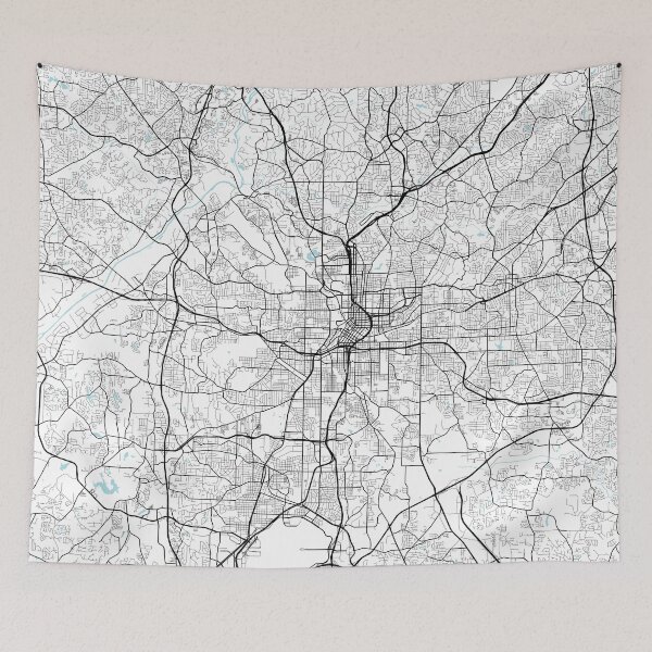 Item preview, Atlanta City Map of the United States - Circle designed and sold by deMAP.