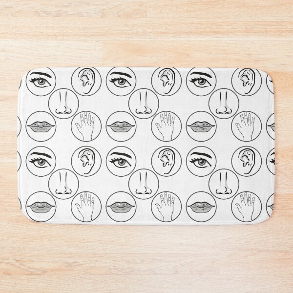 Item preview, Illustration close up five senses, person art line. Sight, hearing, smell, taste, touch designed and sold by LucianoCosmo.