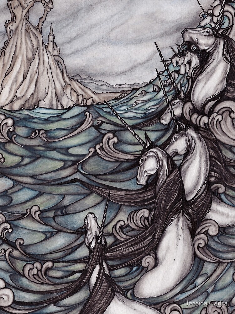 Unicorns in Sea by jessicagadra