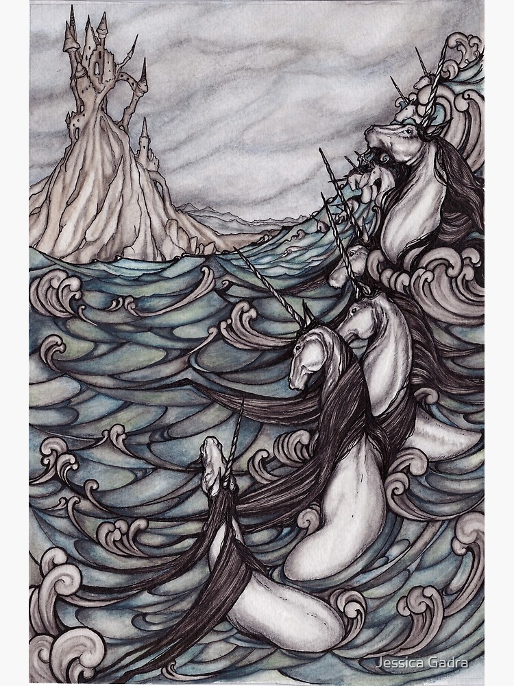 Unicorns in Sea by jessicagadra