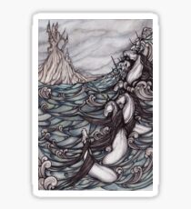 Unicorns in Sea Sticker