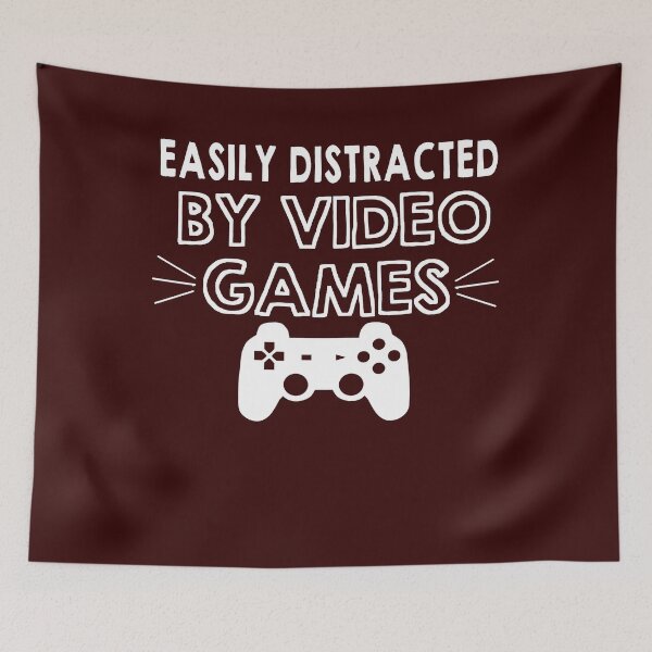 Item preview, Funny Gaming Gift Easily Distracted By Video Games T-shirt designed and sold by FunnyDSN.
