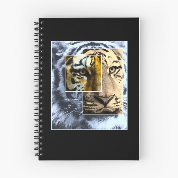 Item preview, Tiger face abstract art tiger lover designed and sold by LynHebb.