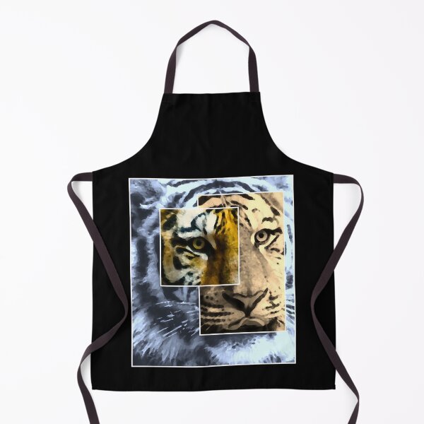 Item preview, Tiger face abstract art tiger lover designed and sold by LynHebb.