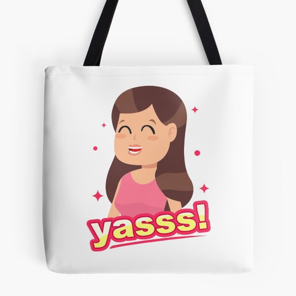 Item preview, Smiling Girl Yasss Cartoon Brown  designed and sold by BrightLightArts.