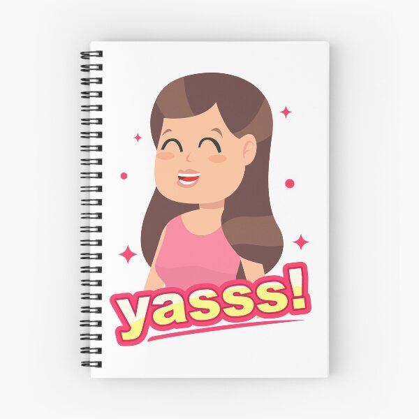 Item preview, Smiling Girl Yasss Cartoon Brown  designed and sold by BrightLightArts.