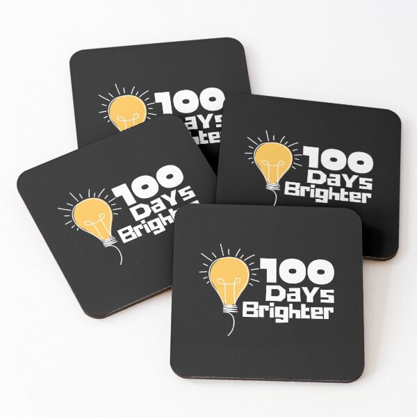 Item preview, 100 Days Brighter Funny 100th Day Of School Gift designed and sold by saadtraibiz.