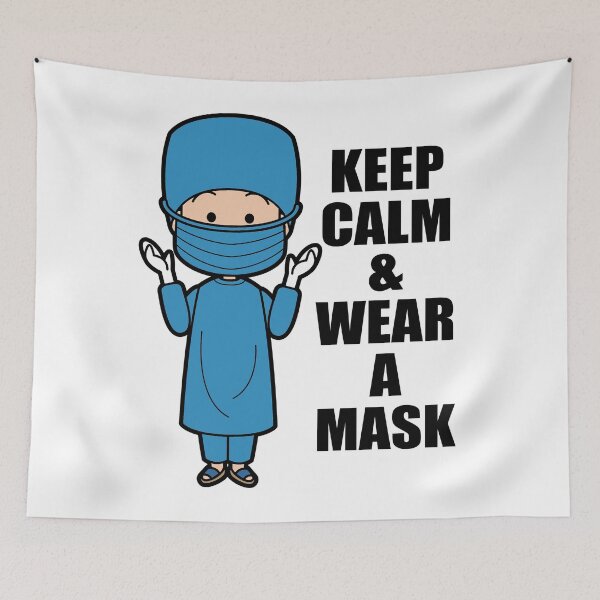 Item preview, Cute & Lovely Nurse | Keep Calm and Wear a Mask Design designed and sold by BestBash.