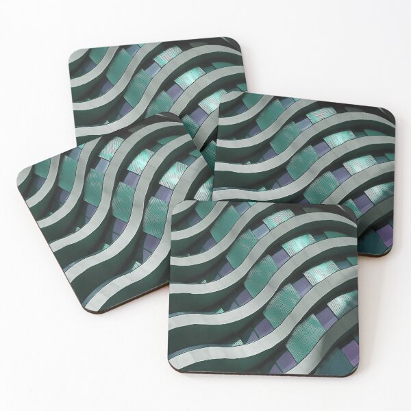 Item preview, Urban Curves and Lines Abstract Art In French Blue And Grey designed and sold by taiche.