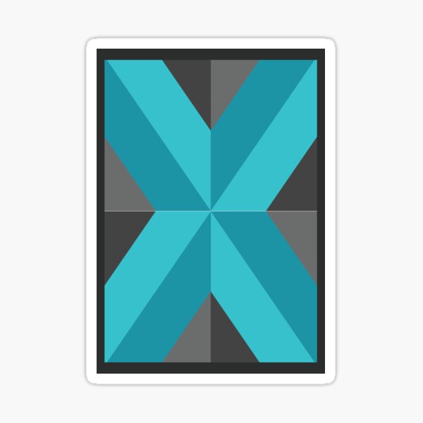 "X Board Illustration" Sticker by Bhupal Redbubble