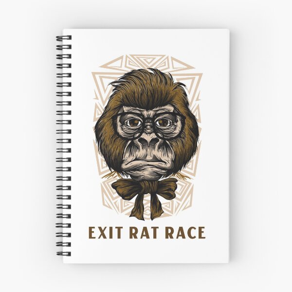 Item preview, MONKEY - EXIT RAT RACE designed and sold by bb-tees-by-mlee.