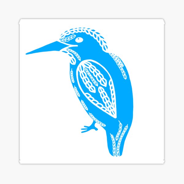 Artikel-Vorschau von Vogelfarbendruck - Blau, designt und verkauft von JJLock84.